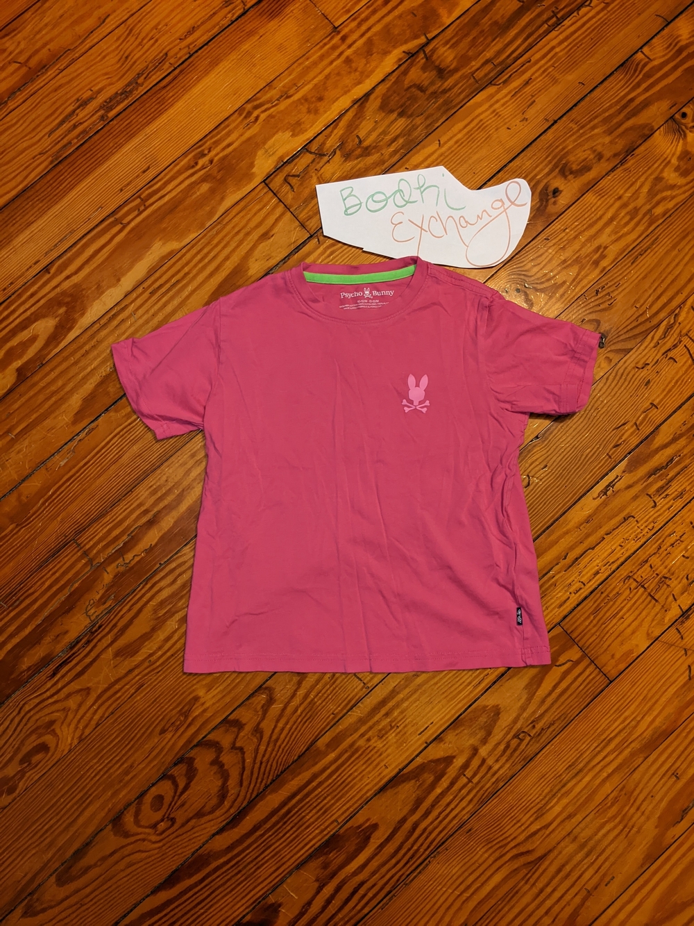 Psycho Bunny Pink Short Sleeve Tee with Logo Sz. 10/12